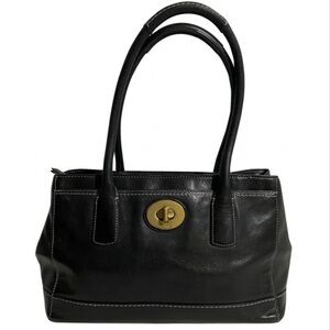 Vintage Coach Madeline Black Leather Purse